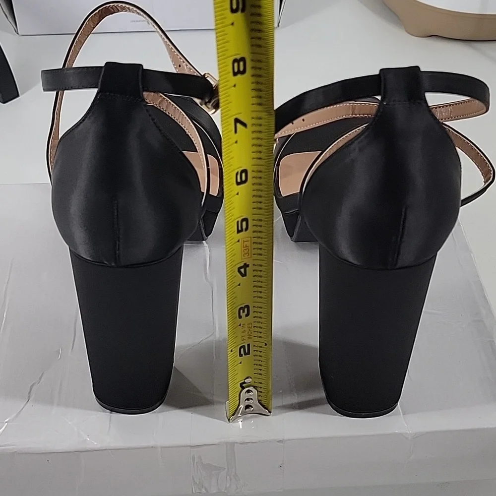 Elegant Black Platform Heels New